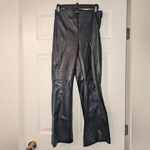 NWOT Zara Faux leather Boot Cut Pants Sz M
